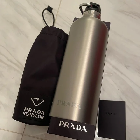 Prada | Bags | Prada Stainless Steel Water Bottle 50 Ml With